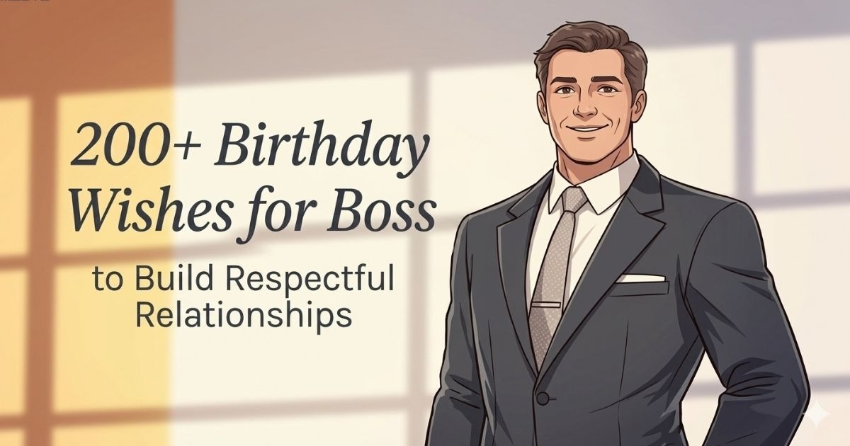 Professional birthday wishes for boss showing appreciation, respect, and gratitude from employees in a workplace celebration. 🎉