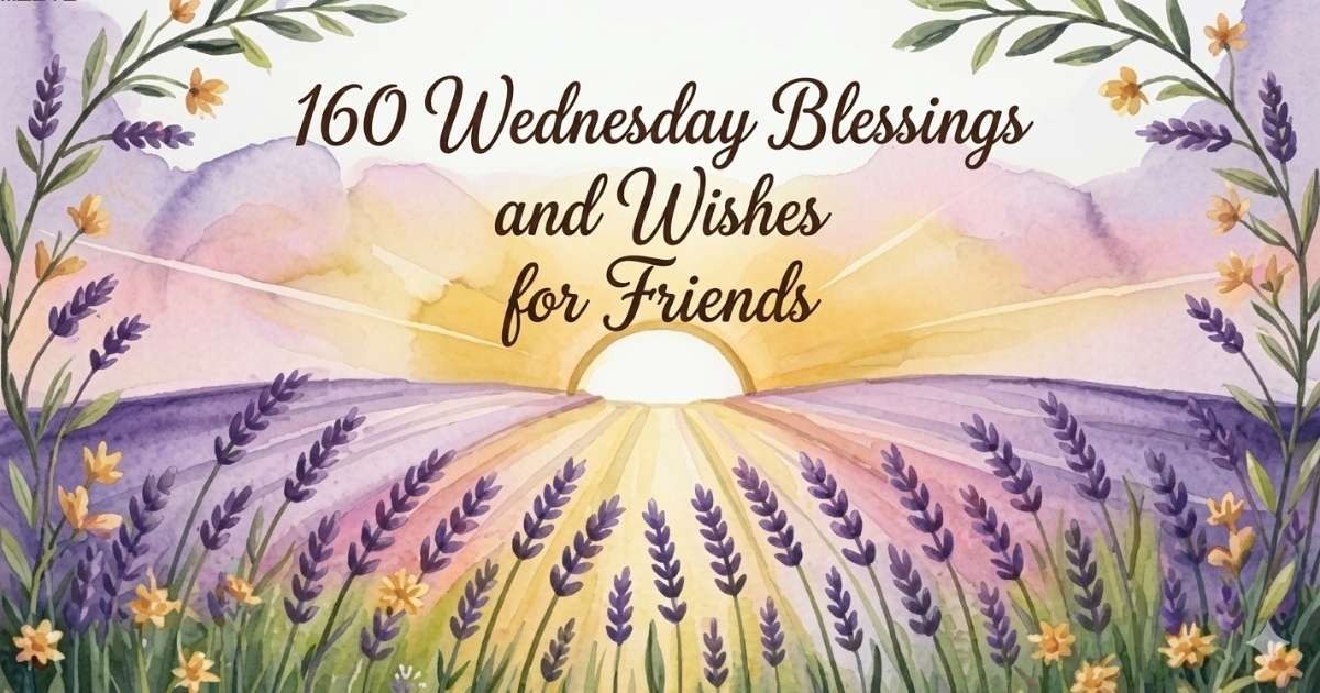 Inspirational Wednesday blessings and wishes for friends with positive messages, cheerful greetings, and uplifting midweek quotes. ✨