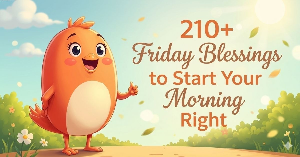 Friday morning blessings with inspiring quotes, peaceful sunrise background, and positive words to start the day with joy, gratitude, and motivation.