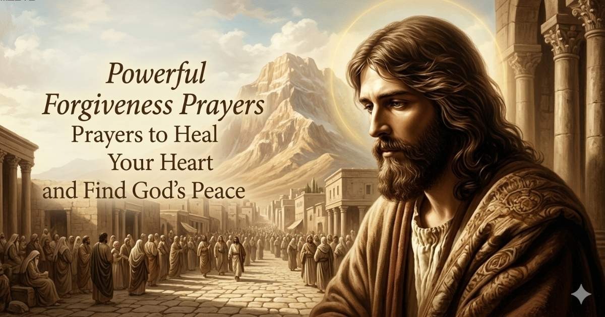 Healing forgiveness prayers to restore your heart and find God’s peace.