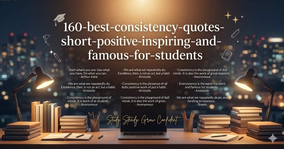 Motivational and inspiring consistency quotes for students to stay focused and persistent.