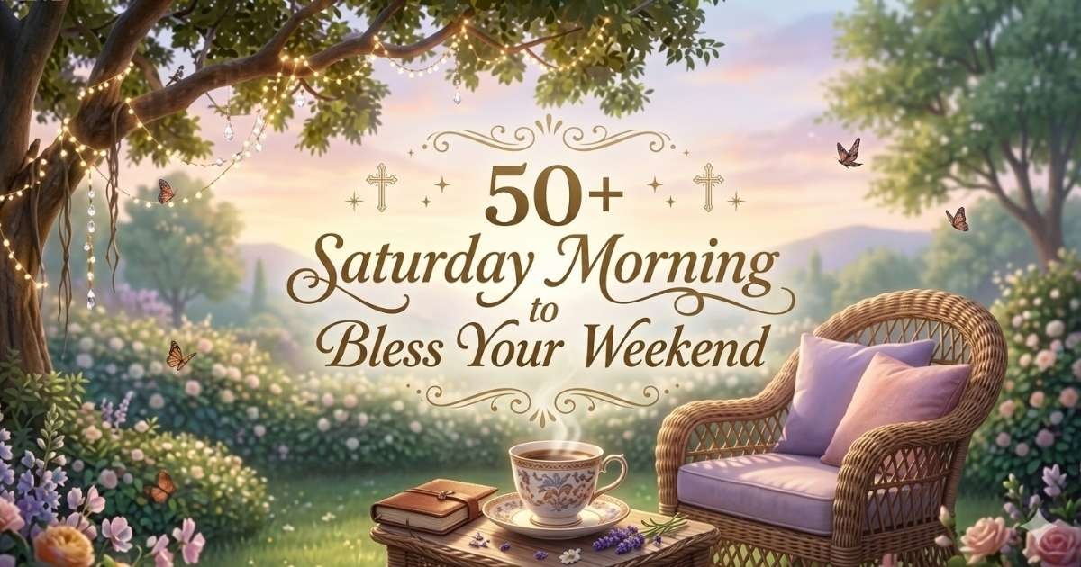 A collection of 50+ Saturday morning prayers designed to bring blessings and positivity for a joyful weekend.