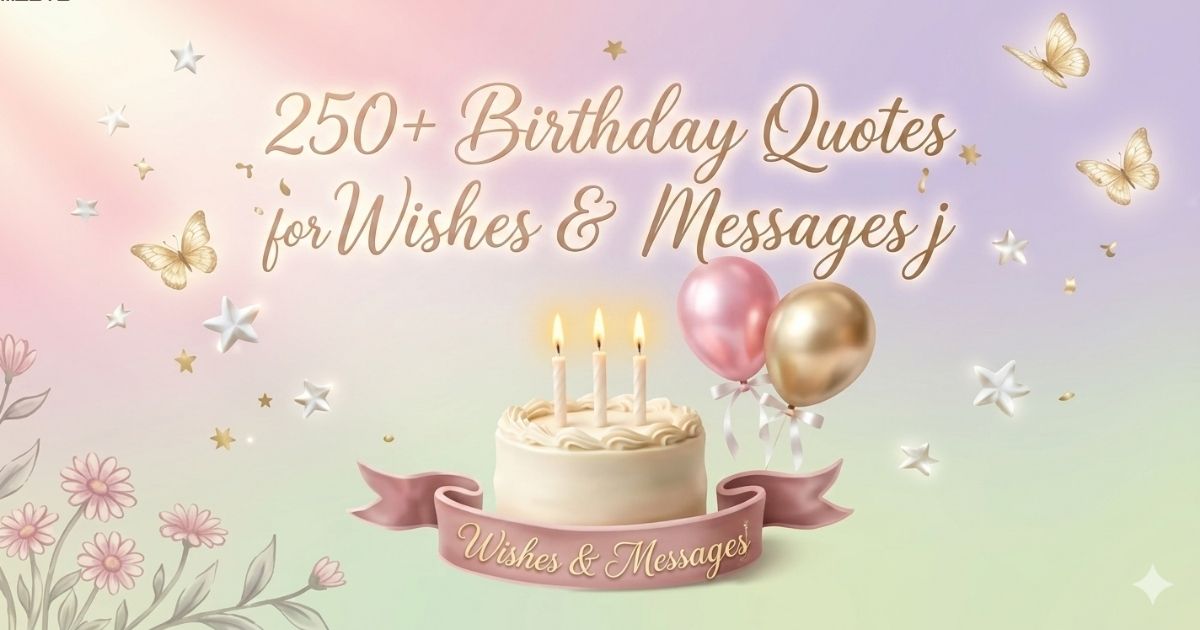 Colorful birthday celebration with balloons, cake, candles, confetti, and inspirational “birthday quotes for me” text for social media and self-celebration posts.