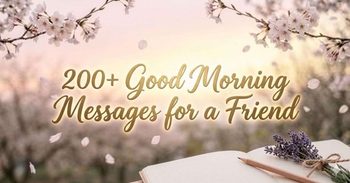 Collection of 200+ good morning messages for friends with inspiring, funny, and heartwarming wishes to share daily positivity and happiness.